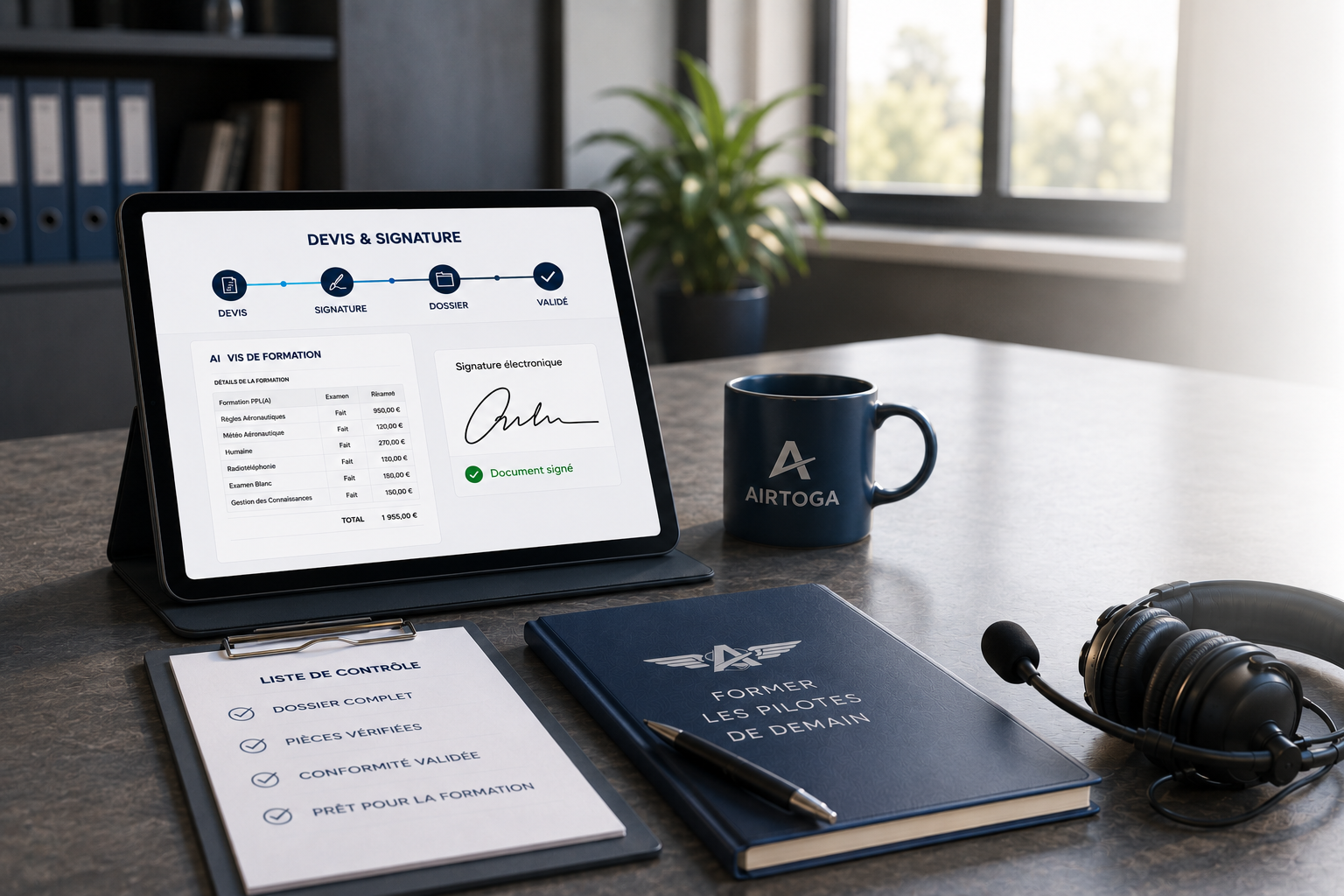 Flight school pilot training application process in Europe through Airtoga